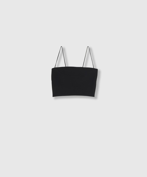THINGS THAT MATTER(シングス ザット マター)の「BACK CROSS-STRAP BRA TOP / バック クロスストラップ ブラ トップ(キャミソール・レディース・ブラック/ブラウン/ホワイト・FREE)」の5枚目の写真