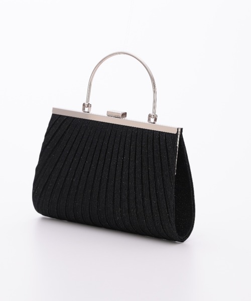 Cupid Heart(キューピッドハート)の「【Cupid Heart】結婚式用!メタルラメbag(クラッチバッグ・レディース・ブラック・MEDIUM)」の5枚目の写真