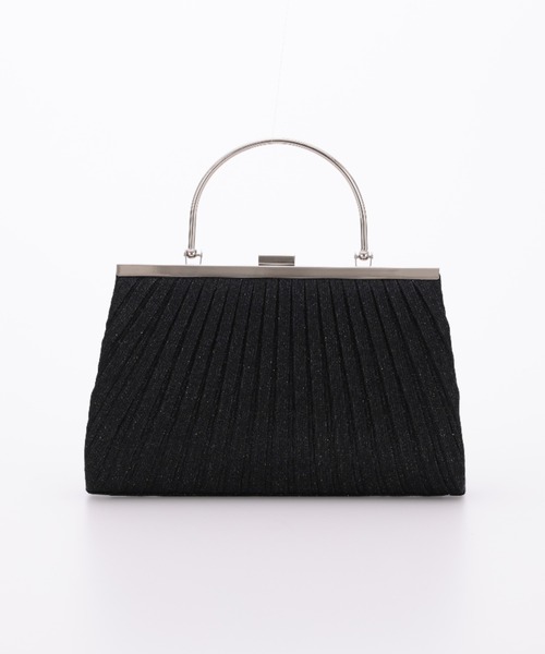 Cupid Heart(キューピッドハート)の「【Cupid Heart】結婚式用!メタルラメbag(クラッチバッグ・レディース・ブラック・MEDIUM)」の2枚目の写真