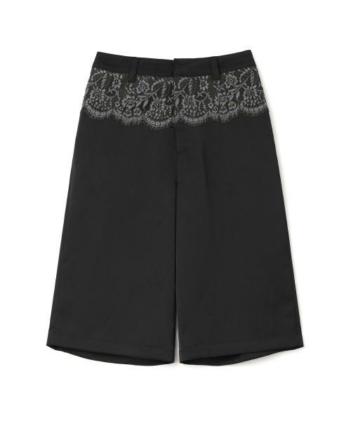 MILLO WOMEN（ミロウーマン）の「シルキー レース クロップトラウザー [ブラック]（その他パンツ・レディース・その他・MEDIUM/SMALL）」の4枚目の写真