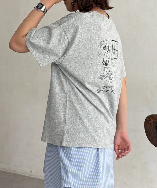 CPCM(シーピーシーエム)の「パウダー半袖T(Tシャツ/カットソー・レディース・ベージュ/イエロー/ピンク/ホワイト/グレー/ネイビー・FREE)」の16枚目の写真