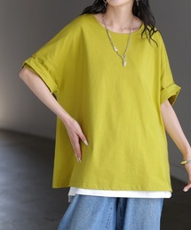 「体感-2℃」ロールアップこなれ袖 Tシャツ