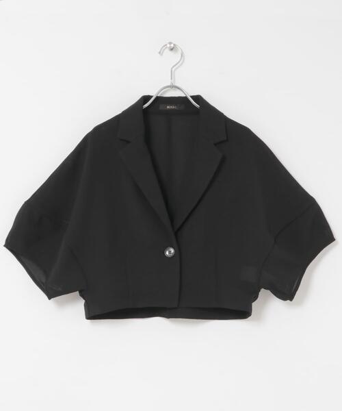 URBAN RESEARCH ROSSO WOMEN(アーバンリサーチ ロッソ)の「ウォッシャブルドライメッシュジャケット(その他アウター・レディース・オフホワイト/ブラック・FREE)」の2枚目の写真