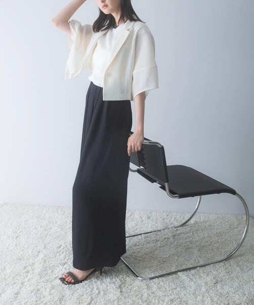 URBAN RESEARCH ROSSO WOMEN(アーバンリサーチ ロッソ)の「ウォッシャブルドライメッシュジャケット(その他アウター・レディース・オフホワイト/ブラック・FREE)」の16枚目の写真