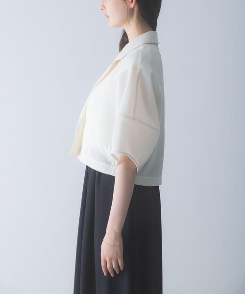 URBAN RESEARCH ROSSO WOMEN(アーバンリサーチ ロッソ)の「ウォッシャブルドライメッシュジャケット(その他アウター・レディース・オフホワイト/ブラック・FREE)」の18枚目の写真
