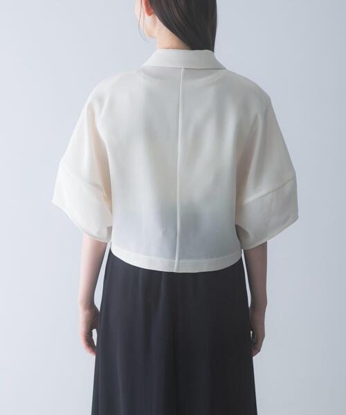 URBAN RESEARCH ROSSO WOMEN(アーバンリサーチ ロッソ)の「ウォッシャブルドライメッシュジャケット(その他アウター・レディース・オフホワイト/ブラック・FREE)」の19枚目の写真