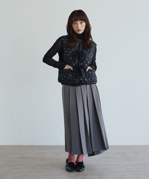 W:Huku(フーク)の「【新色追加】ストレッチ メッシュ ハイネック トップス / Sheer Stretch Mesh Mock Neck Top(Tシャツ/カットソー・レディース・ブルー系その他/クリーム・FREE)」の15枚目の写真