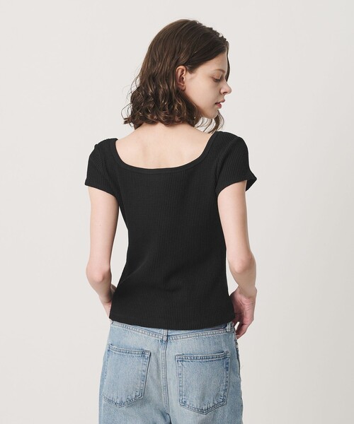 California General Store(California General Store)の「<CGS.>ワッフル スクエア ネック カットソー ウィメンズ(Tシャツ/カットソー・レディース・ホワイト/ブラック・FREE)」の7枚目の写真
