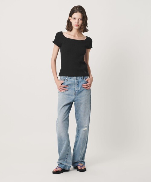 California General Store(California General Store)の「<CGS.>ワッフル スクエア ネック カットソー ウィメンズ(Tシャツ/カットソー・レディース・ホワイト/ブラック・FREE)」の9枚目の写真