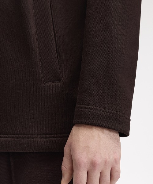 FRED PERRY（フレッドペリー）の「【先行予約受付中】Half-Zip Smock Sweatshirt／ハーフジップスモックスウェット（スウェット・メンズ・ブラウン・S/M/L）」の9枚目の写真