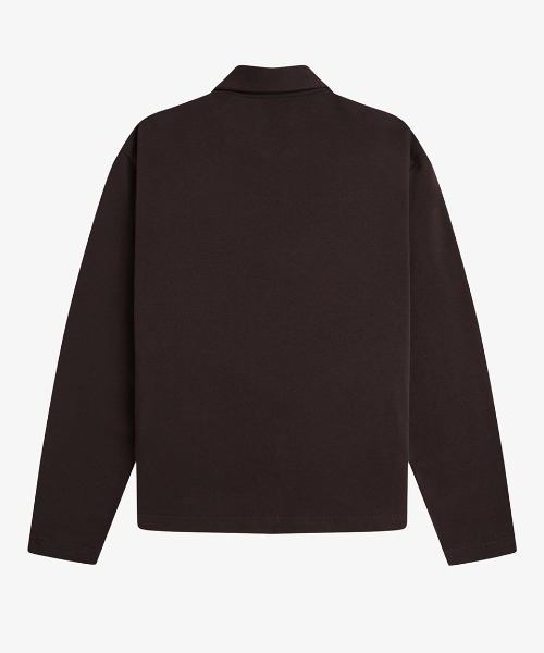 FRED PERRY（フレッドペリー）の「【先行予約受付中】Half-Zip Smock Sweatshirt／ハーフジップスモックスウェット（スウェット・メンズ・ブラウン・S/M/L）」の4枚目の写真
