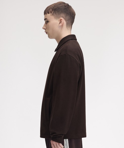 FRED PERRY（フレッドペリー）の「【先行予約受付中】Half-Zip Smock Sweatshirt／ハーフジップスモックスウェット（スウェット・メンズ・ブラウン・S/M/L）」の2枚目の写真