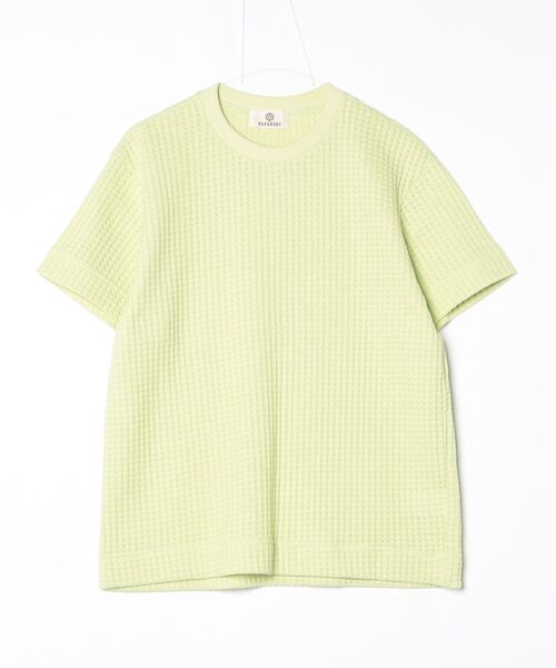 SEAGREEN(シーグリーン)の「SEAGREEN(シーグリーン) BIG WAFFLE T-SHIRT(Tシャツ/カットソー・メンズ・ブラウン/グリーン・3/4)」の2枚目の写真