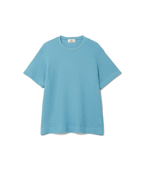 SEAGREEN(シーグリーン)の「SEAGREEN(シーグリーン) BIG WAFFLE T-SHIRT(Tシャツ/カットソー・メンズ・ブラウン/グリーン/ブルー/ブラック/クリーム・3/4/2)」の5枚目の写真