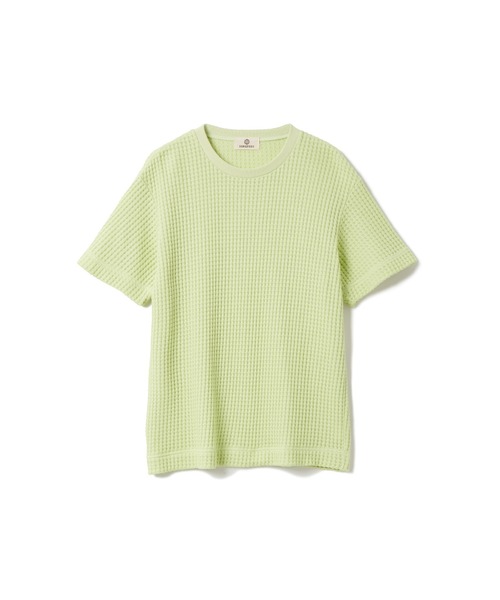 SEAGREEN(シーグリーン)の「SEAGREEN(シーグリーン) BIG WAFFLE T-SHIRT(Tシャツ/カットソー・メンズ・ブラウン/グリーン/ブルー/ブラック/クリーム・3/4/2)」の4枚目の写真