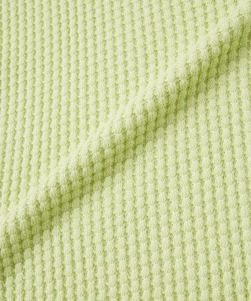 SEAGREEN(シーグリーン)の「SEAGREEN(シーグリーン) BIG WAFFLE T-SHIRT(Tシャツ/カットソー・メンズ・ブラウン/グリーン/ブルー/ブラック/クリーム・3/4/2)」の7枚目の写真