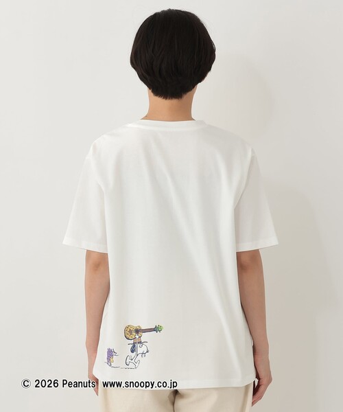 Afternoon Tea(アフタヌーンティー)の「プリントTシャツ/PEANUTS(Tシャツ/カットソー・レディース・オフホワイト・MEDIUM)」の2枚目の写真