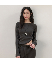 メルビルピグメントTシャツ(グレープ)