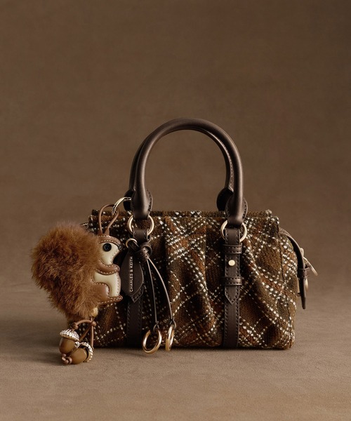CHARLES & KEITH(チャールズ & キース)の「Britton ブリットン チェック トップハンドル トートバッグ(トートバッグ・レディース・マルチ・S)」の10枚目の写真