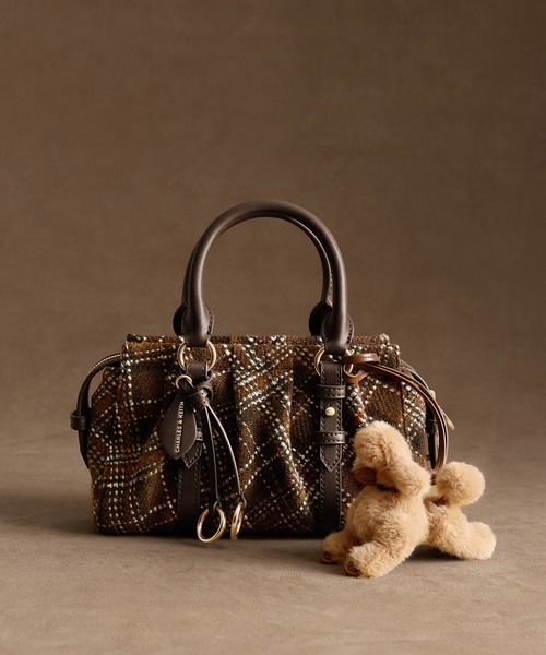 CHARLES & KEITH(チャールズ & キース)の「Britton ブリットン チェック トップハンドル トートバッグ(トートバッグ・レディース・マルチ・S)」の11枚目の写真