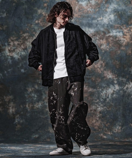 Jih Nunc(ジーヌンク)の「mp15257-総柄スプラッシュプリントワイドパンツ(JIH-R1214)(その他パンツ・メンズ・ブラウン/ブラック/ネイビー・L/M/S)」の22枚目の写真
