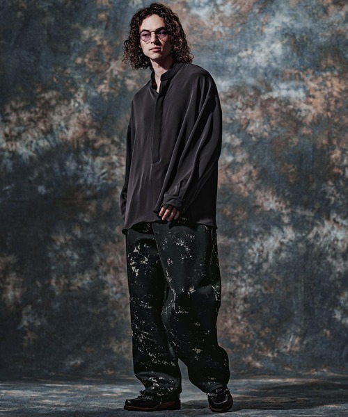 Jih Nunc(ジーヌンク)の「mp15257-総柄スプラッシュプリントワイドパンツ(JIH-R1214)(その他パンツ・メンズ・ブラウン/ブラック/ネイビー・L/M/S)」の19枚目の写真