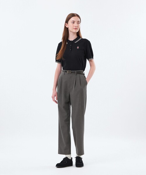 MACKINTOSH PHILOSOPHY(マッキントッシュ フィロソフィー)の「【WEB&一部店舗限定】バッキンガムベア カノコニットポロ(ポロシャツ・レディース・ブルー/ベージュ/ブラック・38)」の13枚目の写真