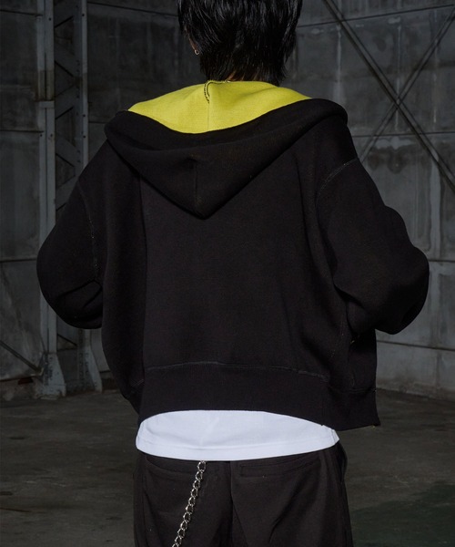 LANDNESS(ランドネス)の「【LANDNESS/ランドネス】Double-Faced Reversible Knit Zip Hoodie/ダブルフェイス リバーシブル ニットジップパーカー(パーカー・メンズ・アイボリー/グレー/ネイビー/ブラック・L/M)」の22枚目の写真