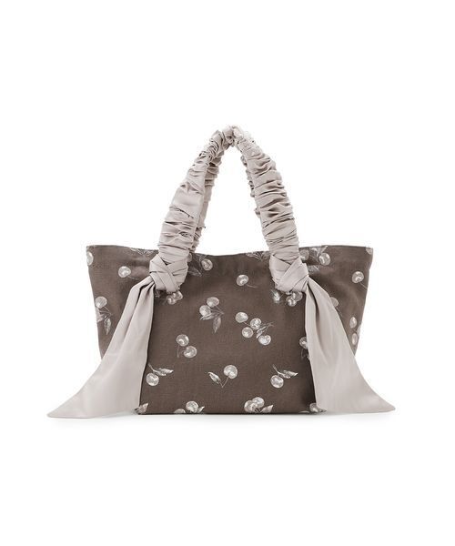 SNIDEL HOME(スナイデルホーム)の「オーガニックキャンバストート -SMALL-(CHERRY)(トートバッグ・レディース・グレイッシュベージュ/オフホワイト・F)」の6枚目の写真