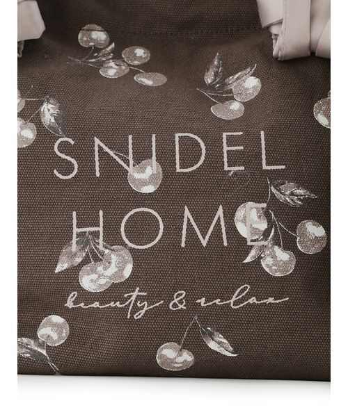 SNIDEL HOME(スナイデルホーム)の「オーガニックキャンバストート -SMALL-(CHERRY)(トートバッグ・レディース・グレイッシュベージュ/オフホワイト・F)」の8枚目の写真