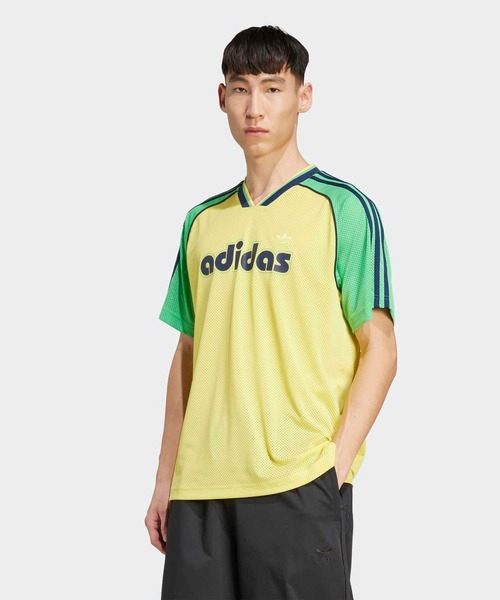 adidas(アディダス)の「ジャージー / ジャージ/ アディダスオリジナルス adidas Originals(Tシャツ/カットソー・メンズ・イエロー・SMALL/MEDIUM/LARGE/X-LARGE/XX-LARGE/X-SMALL/3XL)」の1枚目の写真