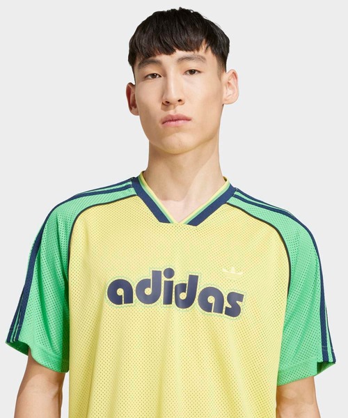 adidas(アディダス)の「ジャージー / ジャージ/ アディダスオリジナルス adidas Originals(Tシャツ/カットソー・メンズ・イエロー・SMALL/MEDIUM/LARGE/X-LARGE/XX-LARGE/X-SMALL/3XL)」の3枚目の写真