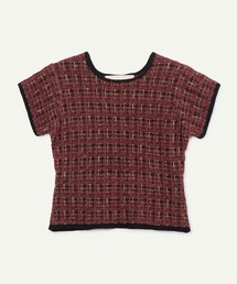 【leinwande】26AW新作 Check Jacquard Tshirt / チェックジャガードTシャツ