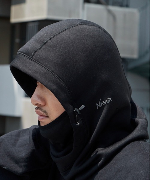 NANGA(ナンガ)の「NANGA/ナンガ POLARTEC POWER STRETCH BALACLAVA ポーラーテックパワーストレッチバラクラバ ネックウォーマー フード 防寒 メンズ レディース 2026年 秋 秋服 冬 冬服(ニットキャップ/ビーニー・メンズ・ブラック/グレー・FREE)」の1枚目の写真