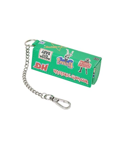 HYSTERIC GLAMOUR(ヒステリックグラマー)の「ROCK CITY柄 リップケース(ポーチ・レディース・グリーン/ピンク/ブラック・FREE)」の3枚目の写真