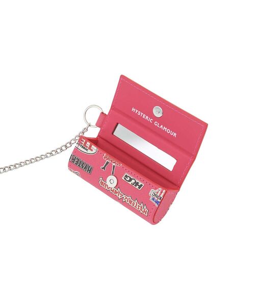 HYSTERIC GLAMOUR(ヒステリックグラマー)の「ROCK CITY柄 リップケース(ポーチ・レディース・グリーン/ピンク/ブラック・FREE)」の5枚目の写真