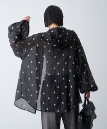 CIAOPANIC TYPY | ∴花柄刺繍シアーフーディーブラウス(シャツ/ブラウス)