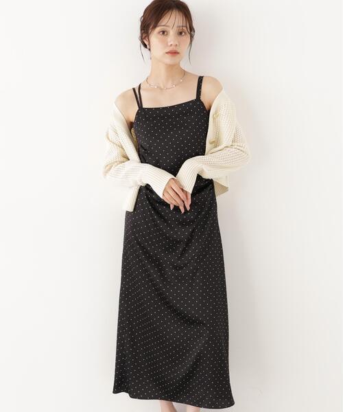 PROPORTION BODY DRESSING(プロポーションボディドレッシング)の「タックキャミワンピース / 1216240902(ワンピース・レディース・ピンク/ブラック・MEDIUM/P/S)」の2枚目の写真