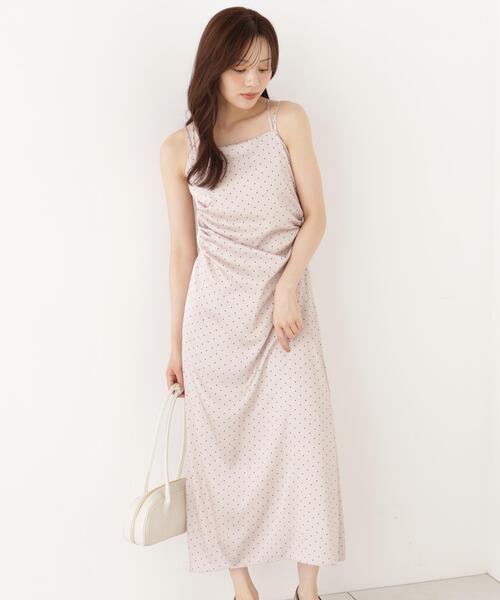 PROPORTION BODY DRESSING(プロポーションボディドレッシング)の「タックキャミワンピース / 1216240902(ワンピース・レディース・ピンク/ブラック・MEDIUM/P/S)」の6枚目の写真