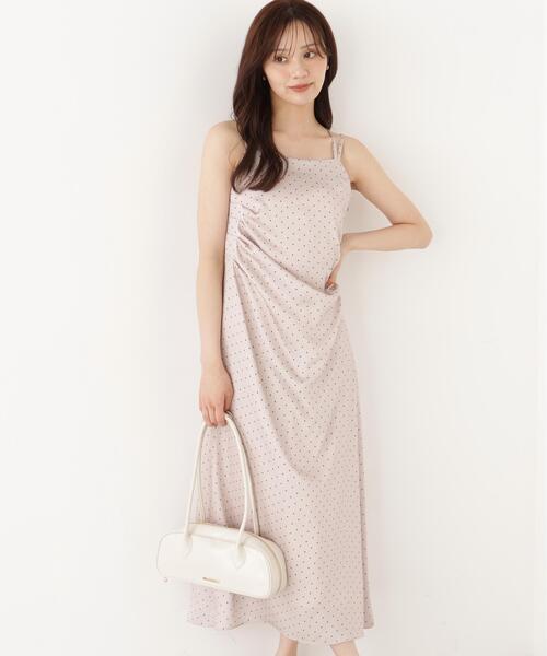 PROPORTION BODY DRESSING(プロポーションボディドレッシング)の「タックキャミワンピース / 1216240902(ワンピース・レディース・ピンク/ブラック・MEDIUM/P/S)」の7枚目の写真