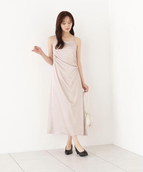PROPORTION BODY DRESSING(プロポーションボディドレッシング)の「タックキャミワンピース / 1216240902(ワンピース・レディース・ピンク/ブラック・MEDIUM/P/S)」の9枚目の写真