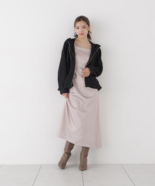 PROPORTION BODY DRESSING(プロポーションボディドレッシング)の「タックキャミワンピース / 1216240902(ワンピース・レディース・ピンク/ブラック・MEDIUM/P/S)」の12枚目の写真