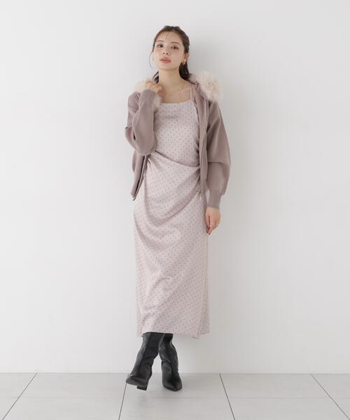 PROPORTION BODY DRESSING(プロポーションボディドレッシング)の「タックキャミワンピース / 1216240902(ワンピース・レディース・ピンク/ブラック・MEDIUM/P/S)」の14枚目の写真
