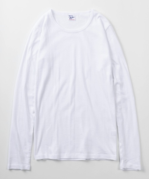 MILLER(ミラー)の「【92】【Miller/ミラー】パネルリブ クルーネック ロングスリーブ Tシャツ/クルーネック/インナー/針抜きリブ/リブニット/レディース(Tシャツ/カットソー・レディース・グレー/ホワイト/ブラック/ピンク/ブルー/ブラック系・FREE)」の7枚目の写真