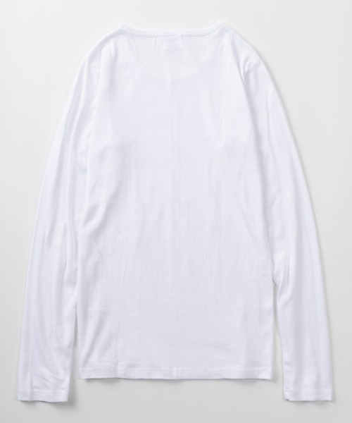 MILLER(ミラー)の「【92】【Miller/ミラー】パネルリブ クルーネック ロングスリーブ Tシャツ/クルーネック/インナー/針抜きリブ/リブニット/レディース(Tシャツ/カットソー・レディース・グレー/ホワイト/ブラック/ピンク/ブルー/ブラック系・FREE)」の8枚目の写真