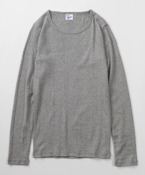 MILLER(ミラー)の「【92】【Miller/ミラー】パネルリブ クルーネック ロングスリーブ Tシャツ/クルーネック/インナー/針抜きリブ/リブニット/レディース(Tシャツ/カットソー・レディース・グレー/ホワイト/ブラック/ピンク/ブルー/ブラック系・FREE)」の13枚目の写真