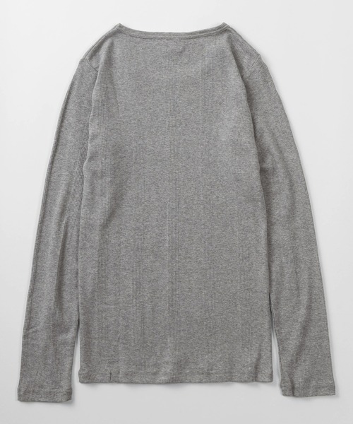 MILLER(ミラー)の「【92】【Miller/ミラー】パネルリブ クルーネック ロングスリーブ Tシャツ/クルーネック/インナー/針抜きリブ/リブニット/レディース(Tシャツ/カットソー・レディース・グレー/ホワイト/ブラック/ピンク/ブルー/ブラック系・FREE)」の14枚目の写真