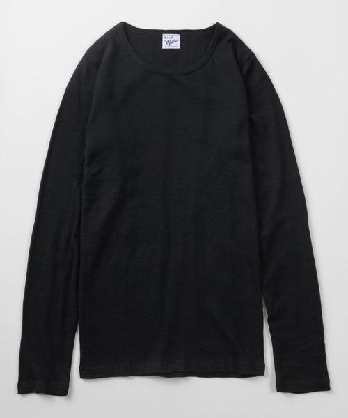 MILLER(ミラー)の「【92】【Miller/ミラー】パネルリブ クルーネック ロングスリーブ Tシャツ/クルーネック/インナー/針抜きリブ/リブニット/レディース(Tシャツ/カットソー・レディース・グレー/ホワイト/ブラック/ピンク/ブルー/ブラック系・FREE)」の9枚目の写真