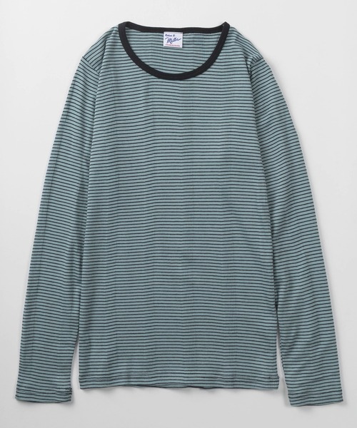 MILLER(ミラー)の「【92】【Miller/ミラー】パネルリブ クルーネック ロングスリーブ Tシャツ/クルーネック/インナー/針抜きリブ/リブニット/レディース(Tシャツ/カットソー・レディース・グレー/ホワイト/ブラック/ピンク/ブルー/ブラック系・FREE)」の15枚目の写真