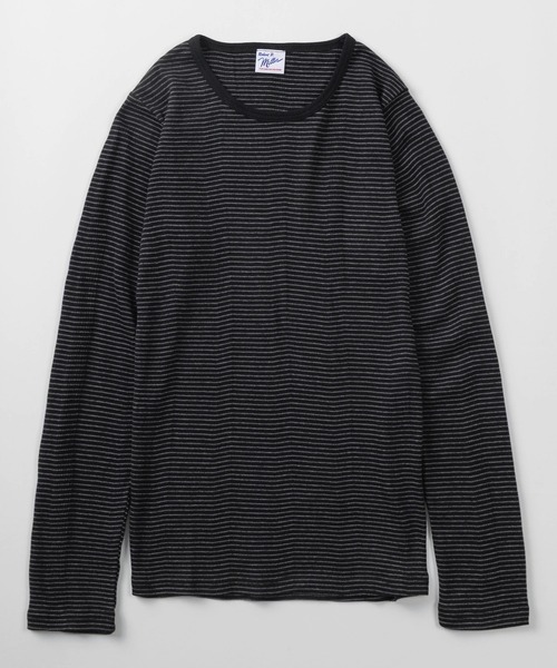 MILLER(ミラー)の「【92】【Miller/ミラー】パネルリブ クルーネック ロングスリーブ Tシャツ/クルーネック/インナー/針抜きリブ/リブニット/レディース(Tシャツ/カットソー・レディース・グレー/ホワイト/ブラック/ピンク/ブルー/ブラック系・FREE)」の11枚目の写真